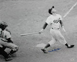 Duke Snider Autographed LA Dodgers16x20 B&W Swinging Photo- JSA Authenticate