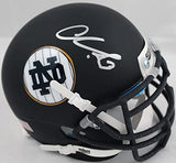 Chase Claypool Autographed Notre Dame Blue Alt Mini Helmet-Beckett W Hologram