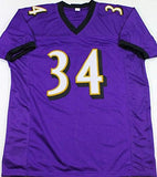 Ricky Williams Autographed Purple Pro Style Jersey - Beckett W Auth *4