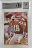 1994 Ultra #145 Joe Montana Auto Kansas City Chiefs BAS Autograph 10