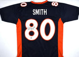 Rod Smith Autographed Blue Pro Style Jersey - Beckett W Hologram *Black