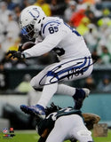 Eric Ebron Autographed Indy Colts 8x10 PF Photo Hurdling Player- JSA W Auth *Blk