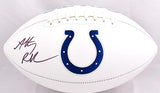 Anthony Richardson Autographed Indianapolis Colts Logo Football- Fanatics *Black