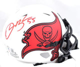 Derrick Brooks signed Buccaneers Lunar Speed Mini Helmet- Beckett W Hologram*Red