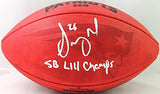 Sony Michel SB Ball Autographed NFL Duke Football w/insc.- Beckett W Auth *Silve