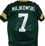 Don Majkowski Autographed Green Pro Style Jersey-Prova *Black