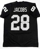 Josh Jacobs Autographed Black Pro Style Jersey- Beckett W *Black *8