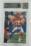 1994 Upper Deck Electric Silver #133  Joe Montana Auto Kansas City Chiefs BAS Au