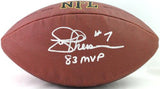 Joe Theismann Autographed NFL Supergrip Football W/ Insc- JSA W *Silver