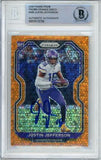 2020 Panini Orange Disco #398 Justin Jefferson RC Minnesota Vikings BAS Auto 10