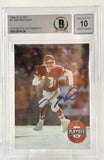 1994 Playoff #1 Joe Montana Auto Kansas City Chiefs BAS Autograph 10