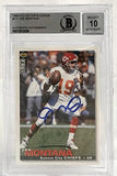 1995 Collector's Choice #117 Joe Montana Auto Kansas Chiefs BAS Autograph 10