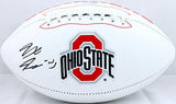 Jaxon Smith-Njigba Autographed Ohio State Buckeyes Logo Football-Beckett Holo