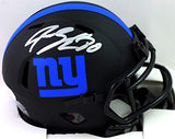 Jeremy Shockey Autographed NY Giants Eclipse Mini Helmet - Beckett Witness *S