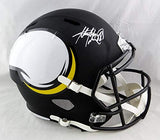 Adrian Peterson Autographed Vikings F/S AMP Speed Helmet - Beckett W Auth *White