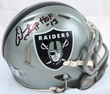 Warren Sapp Autographed Raiders Flash Speed Mini Helmet w/HOF-Beckett W Hologram