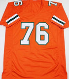 Warren Sapp Autographed Orange College Style Jersey - Beckett W Auth *6