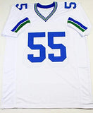 Brian Bosworth Autographed White Pro Style Jersey- Beckett Auth *R5M