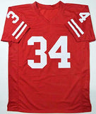 Derek Watt Autographed Red College Style Jersey -JSA W Auth *4