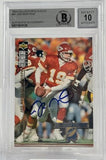 1994 Collector's Choice #47 Joe Montana Auto Kansas City Chiefs BAS Autograph 10