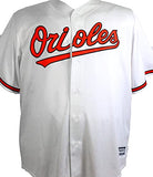 Frank Robinson Autographed Orioles White Majestic Jersey w/ HOF - JSA W Auth