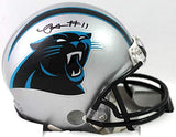 Robby Anderson Autographed Carolina Panthers Mini Helmet - Beckett W Auth *Black