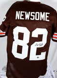 Ozzie Newsome Autographed Brown Pro Style Jersey w/ HOF-Beckett W Hologram