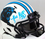 Luke Kuechly Autographed Panthers Lunar Speed Mini Helmet- Beckett W Hologram