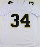 Ricky Williams Autographed White Pro Style Jersey - Beckett W Auth *4