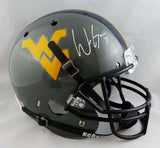 Will Grier Signed West Virginia Full Size Grey Schutt Helmet- JSA W Auth