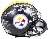 Ham Lambert Russell Autographed Steelers Mini Helmet WY22882-Beckett W Hologram Silver