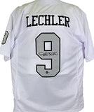 Shane Lechler Autographed White Pro Style Jersey- Beckett W Hologram *Black