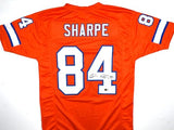 Shannon Sharpe Autographed Orange Pro Style Jersey- Beckett W Hologram *Black