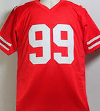 Javon Kinlaw Autographed Red Pro Style Jersey - Beckett W Auth *R9