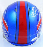 Jim Kelly Autographed Buffalo Bills Flash Speed Mini Helmet - JSA W *White