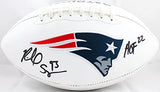 Richard Seymour Signed New England Patriots Logo Football w/HOF-Beckett W Holo