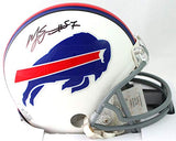 AJ Epenesa Autographed Buffalo Bills Mini Helmet - Beckett W Auth *Black