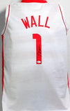 John Wall Autographed White Houston Jersey - Beckett Witness *1