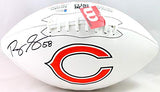 Roquan Smith Autographed Chicago Bears Wilson Logo Football- Beckett Witness