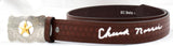 Chuck Norris Autographed Belt Star Buckle - JSA W *Silver