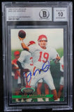 1993 Stadium Club #440 Joe Montana Auto Kansas City Chiefs BAS Autograph 10