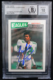 1987 Topps #296 Randall Cunningham Philadelphia Eagles BAS Autograph 10