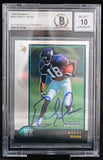 1998 Bowman Chrome #182 Randy Moss Minnesota Vikings BAS Autograph 10