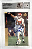 1995 Upper Deck Box Set #27 Joe Montana Auto Kansas City Chiefs BAS Autograph 10