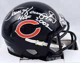 Dan Hampton Autographed Chicago Bears Speed Mini Helmet w/HOF - Prova *Silver