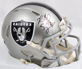 Richard Seymour Autographed Raiders Flash Speed Mini Helmet- Beckett W Hologram