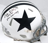 Bob Lilly Signed Dallas Cowboys 60-63 Speed Mini Helmet w/2 Insc.-Beckett W Holo