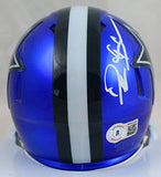 Deion Sanders Autographed Dallas Cowboys Flash Mini Helmet-Beckett W Hologram