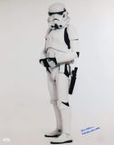 Joe Gibson Signed Sideways Full Body 16x20 Photo w/Stormtrooper - JSA Auth *Blue