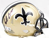 Earl Campbell Signed New Orleans Saints 76-99 Speed Mini Helmet-Beckett W Holo